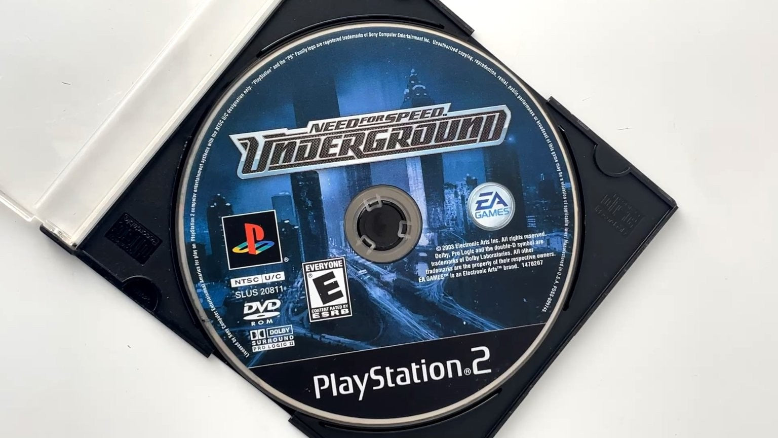 Need for Speed Underground PlayStation 2 Video Game Multiplayer Racing DISC ONLY