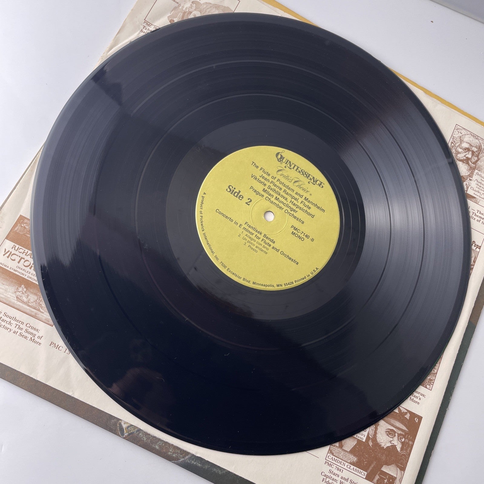 Jean Pierre Rampal The Flute Of Potsdam And Mannheim LP Vinyl Record Album