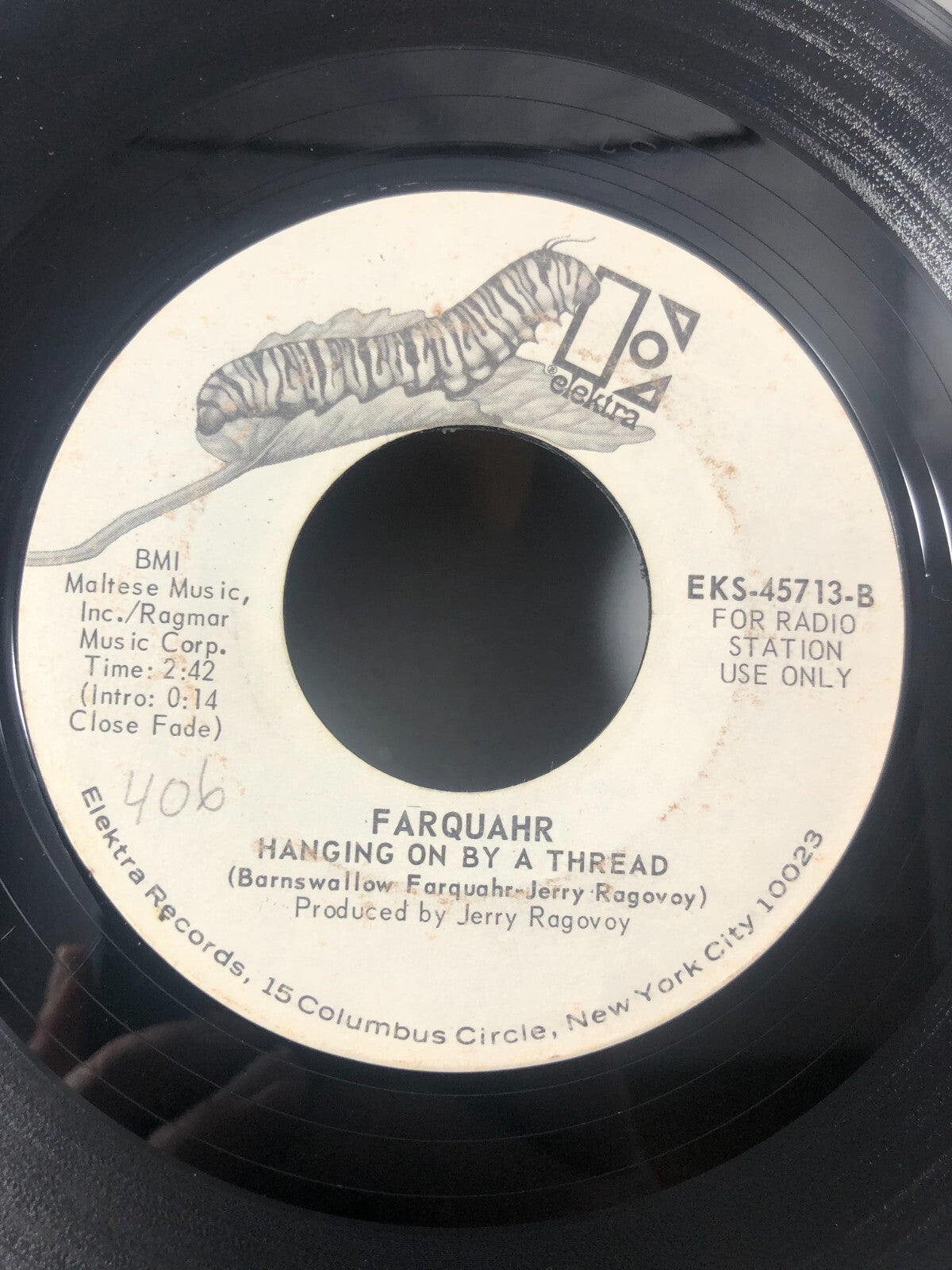 Fabulous Farquahr Some Kind OF God/Hollywood 45 RPM Verve Forecast Records G+