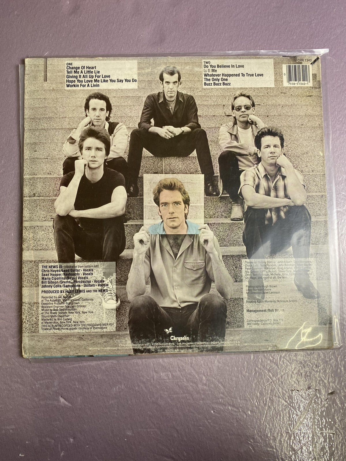 Vintage Huey Lewis & The News Picture This Vinyl LP 1982 Chrysalis Rock Pop