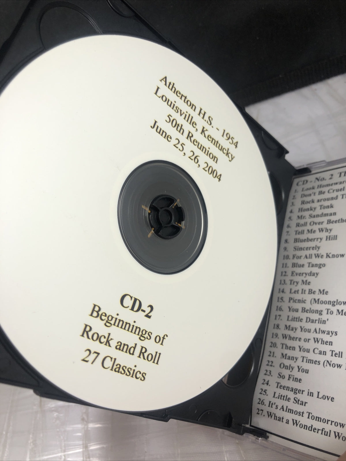 Atherton High School Louisville Kentucky 1954 Reunion Music CD Rare Selection!