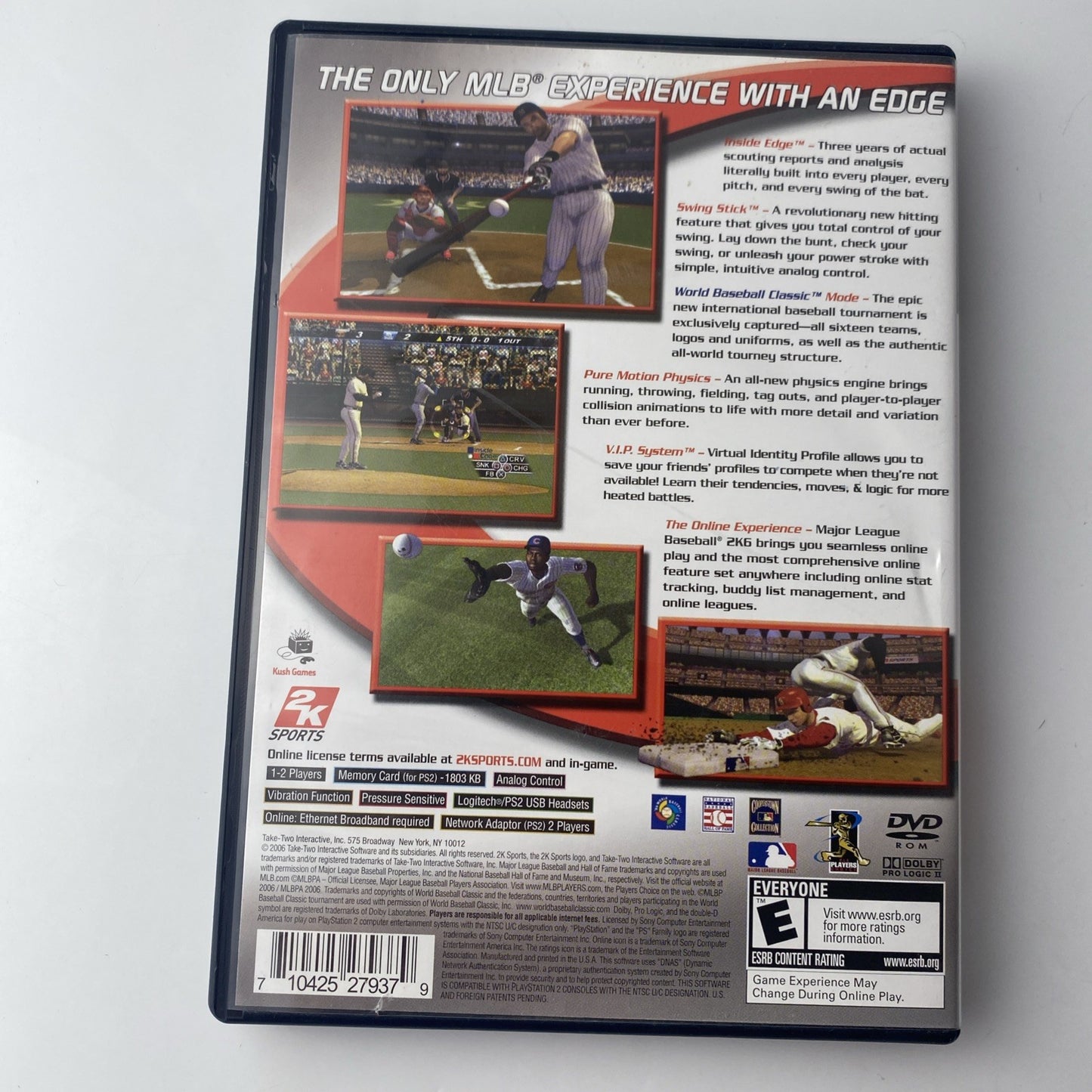 MLB Major League Baseball 2K6 - PS2 PlayStation 2 - CIB Tested *Fast Shipping