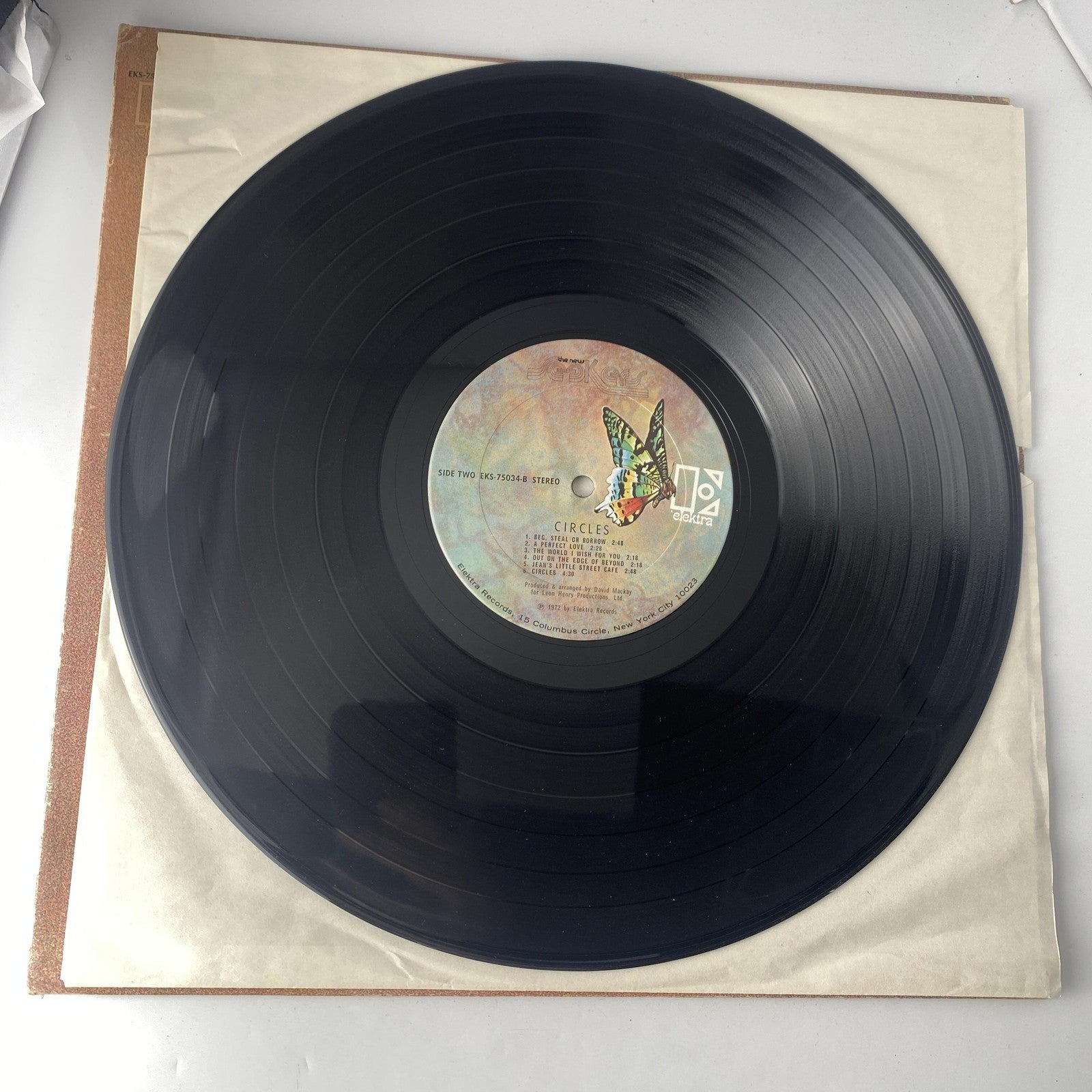 Vintage Seekers Circles 12" Black Vinyl LP 1972 Elektra Pop Rock Stereo Album