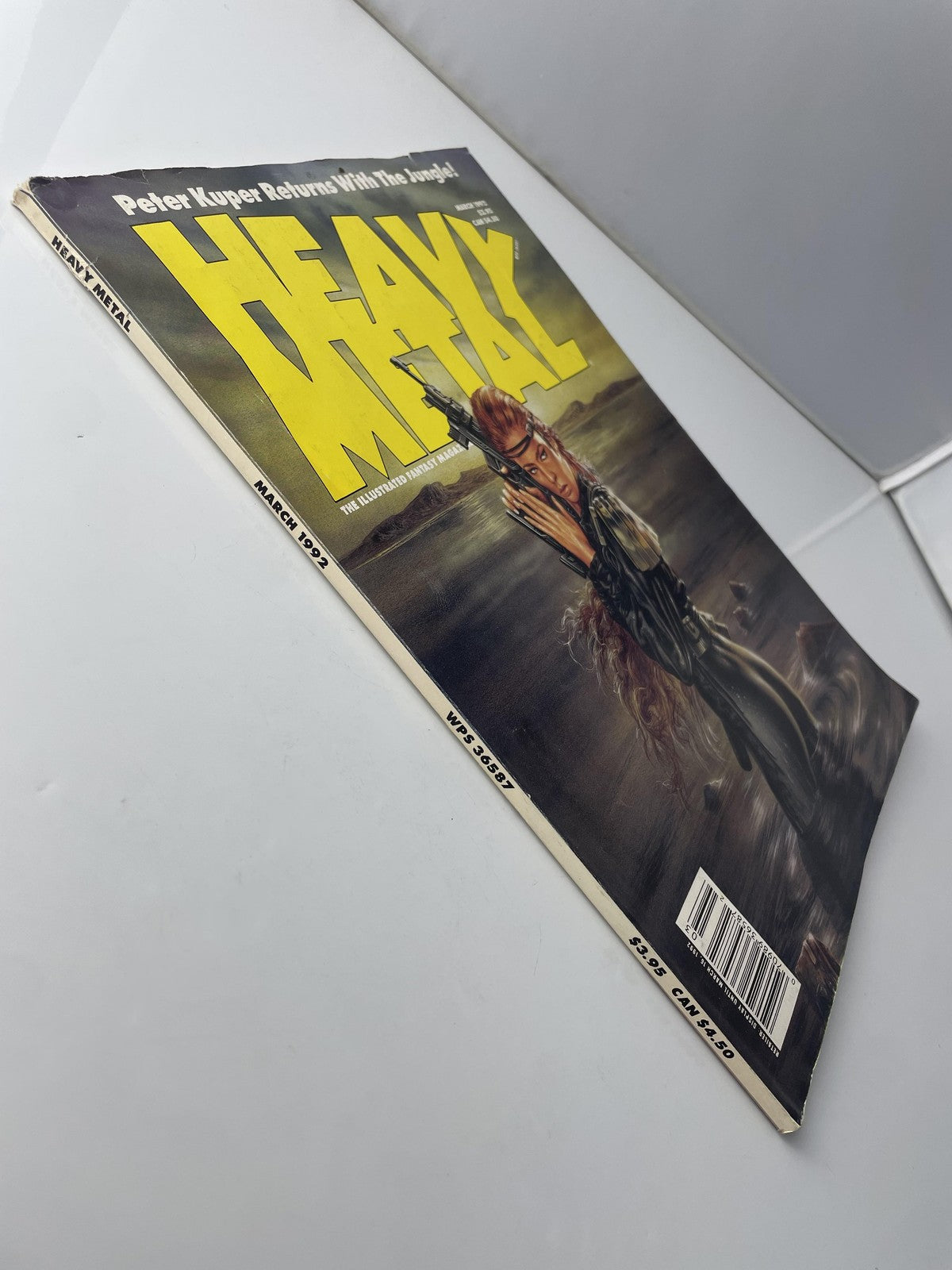 Vintage Heavy Metal Magazine March 1992 Sci-Fi Fantasy Comic Peter Kuper