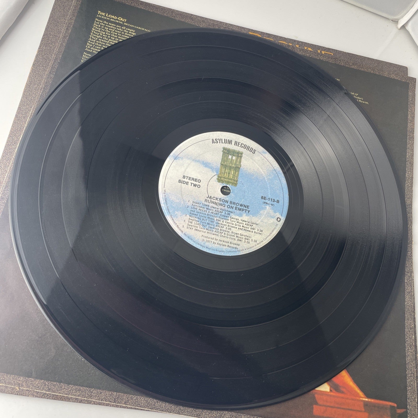Jackson Browne - Running On Empty - 1977 Vinyl LP - Asylum 6E113 Poster Included