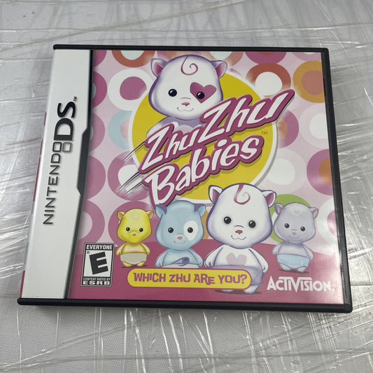 ZhuZhu Babies  (Nintendo DS, 2011) Complete! Very Good Condition!