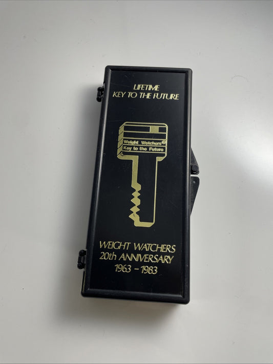 Weight Watchers Novelty Key Fob - Key to the Future Keychain  1963-1983 Gold