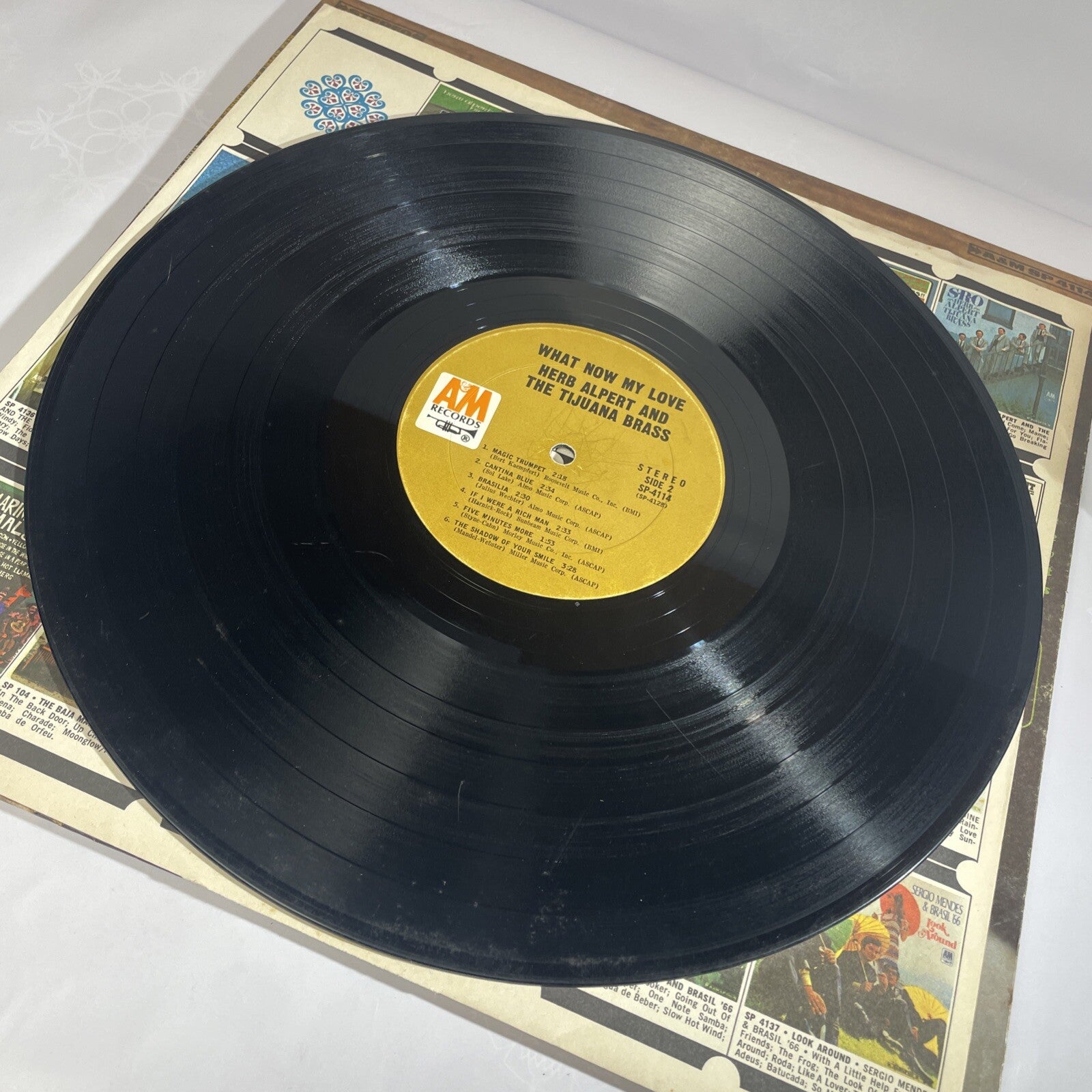 1966 Herb Alpert & The Tijuana Brass Vinyl What Now My Love LP-114 Vinyl Record