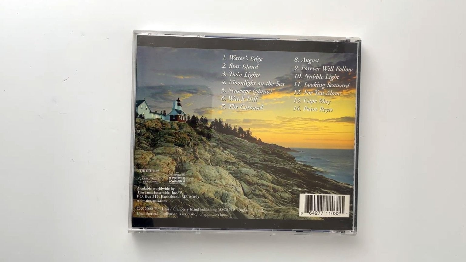 Tim Janis - Water's Edge CD 2000 New Age Instrumental TJE Label