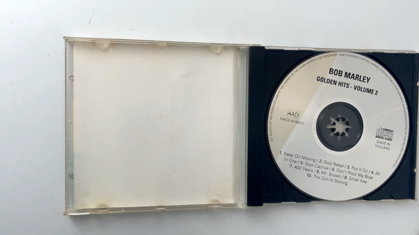 Bob Marley - Golden Hits Volume 2 CD 1990s Reggae Masters Music