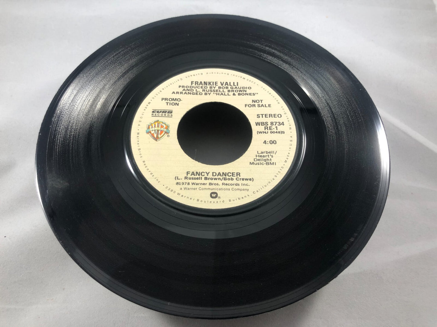 Frankie Valli 45 Fancy Dancer WARNER BROS PROMO VG+