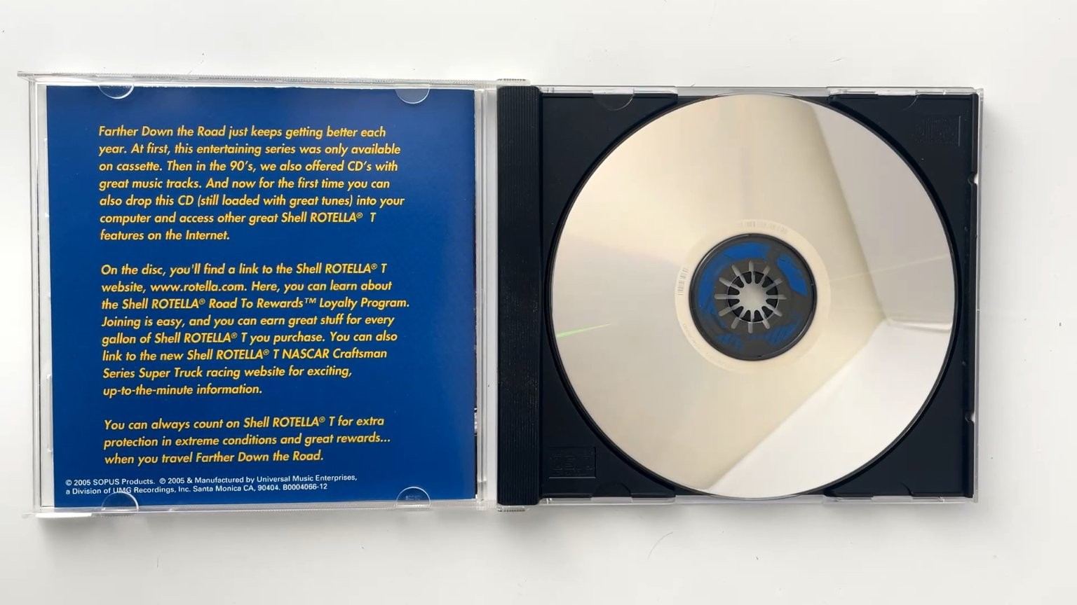 Farther Down the Road Vol. 60 CD 2005 Promo Country Shell Rotella