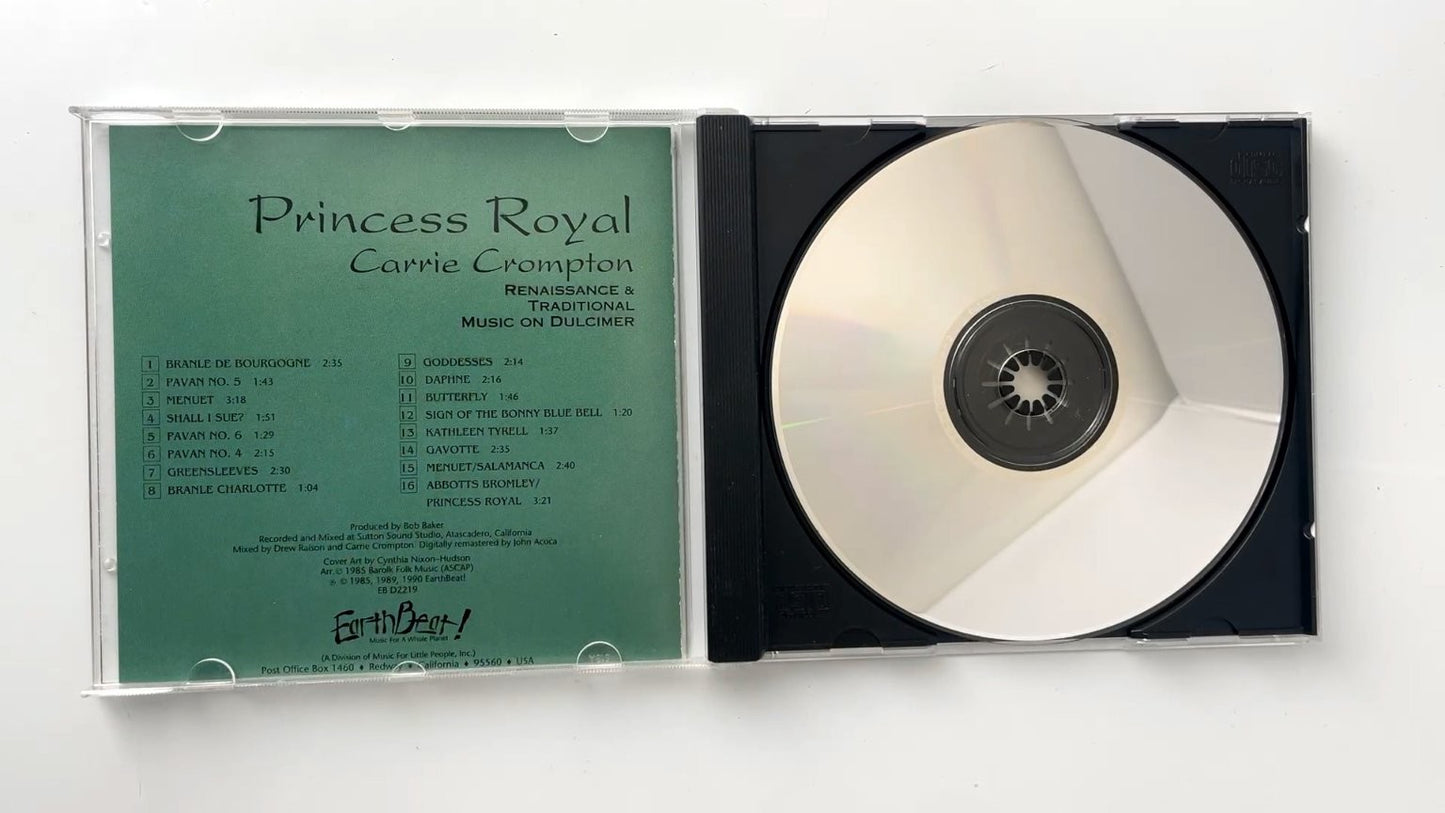 Carrie Crompton - Princess Royal CD 1990 Renaissance Traditional EarthBeat