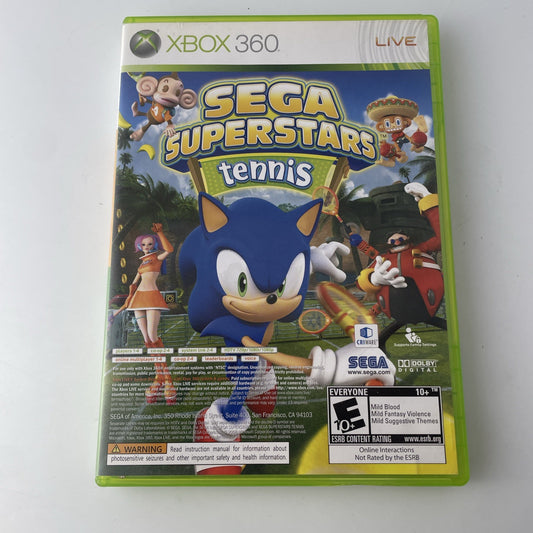 Sega Superstars Tennis (Xbox 360) CIB Complete W/ Manual Tested
