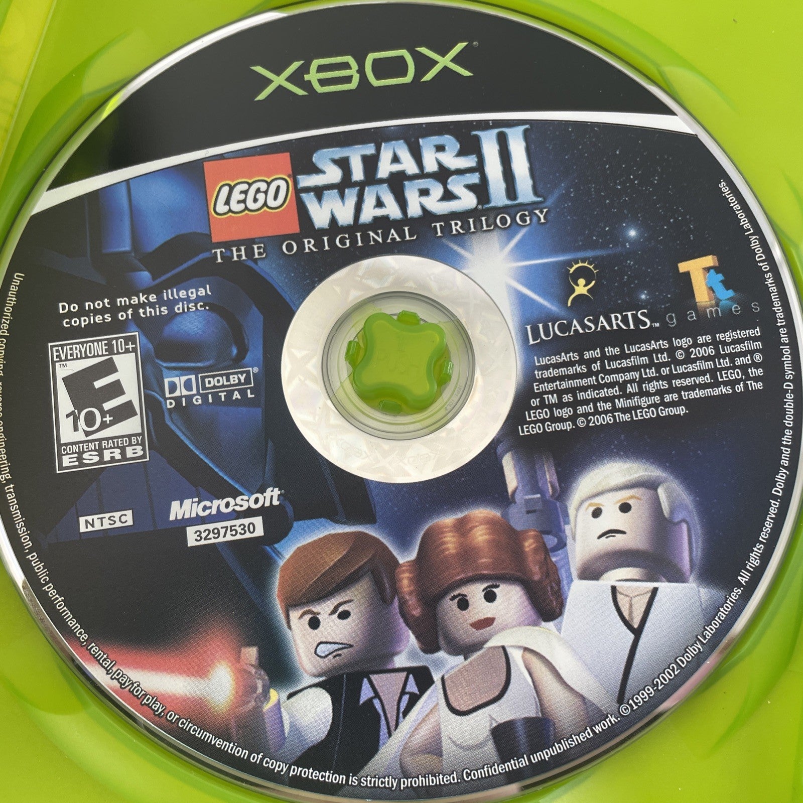 LEGO Star Wars II - The Original Trilogy (Xbox, 2006) No Manual Tested VG Disc