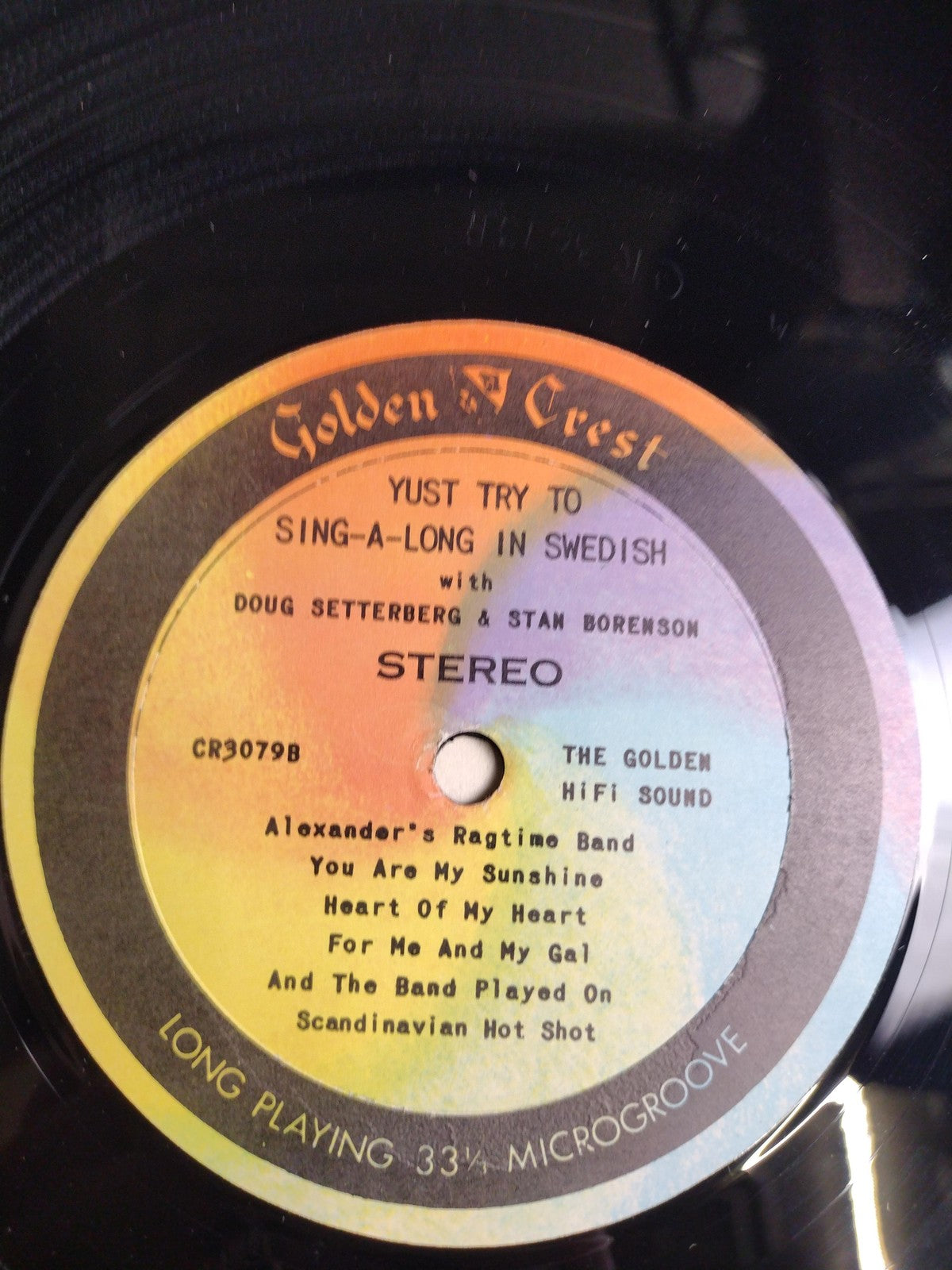 Vintage Doug Setterberg Stan Boreson Vinyl LP Yust Try To Sing-A-Long Comedy