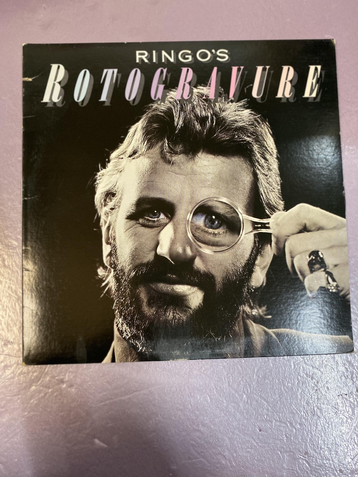 Vintage Ringo Starr Ringo's Rotogravure 12" Black Vinyl LP 1976 Atlantic Rock