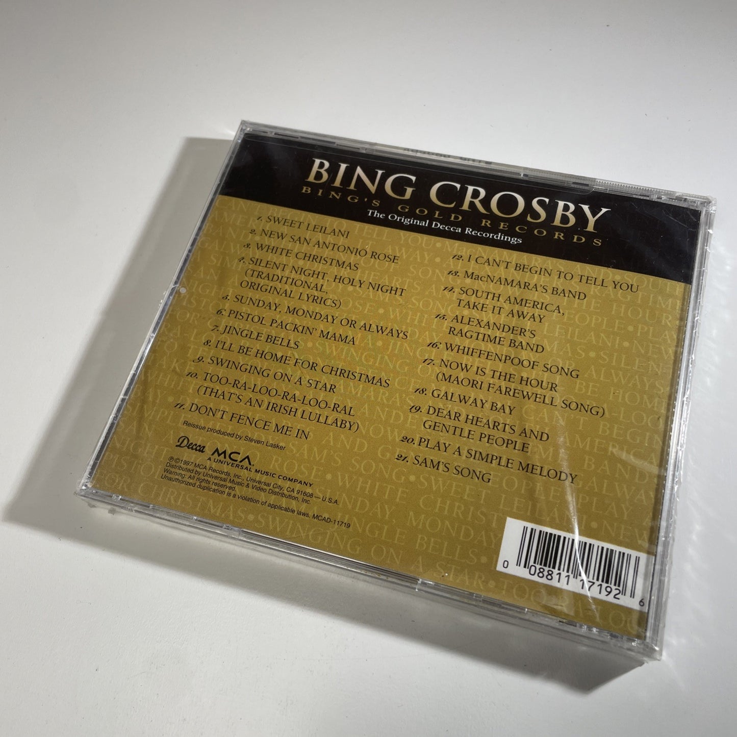 Bing Crosby's Gold Records by Bing Crosby (CD, Nov-1997, Decca) New/Sealed