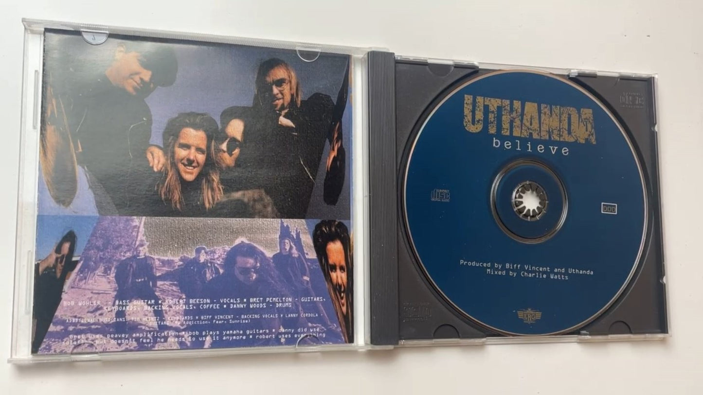 Uthanda - Believe CD 1992 ERG Rock Alternative ERCD5602