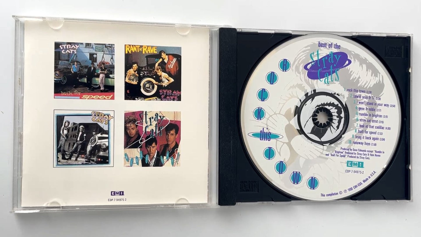 Stray Cats - Best of the Stray Cats CD 1990 Rockabilly EMI USA