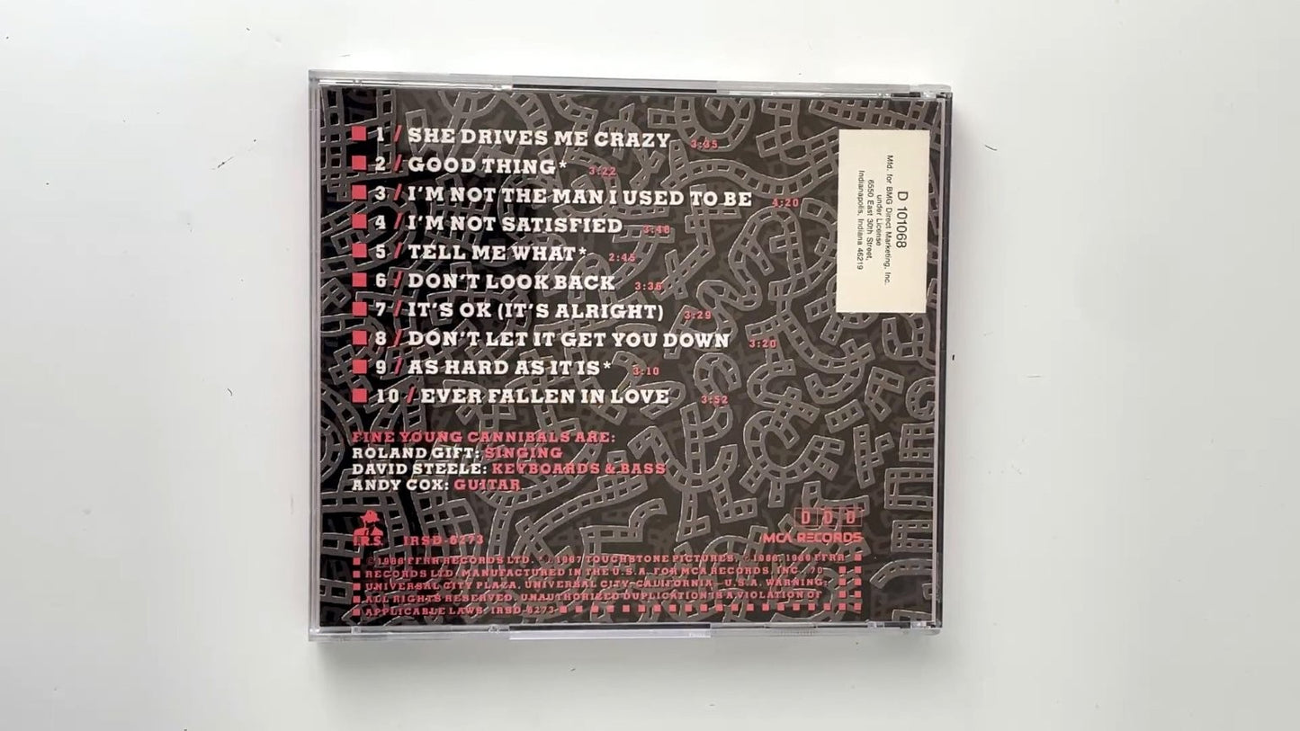 Fine Young Cannibals - The Raw & The Cooked CD 1988 Pop Rock I.R.S.