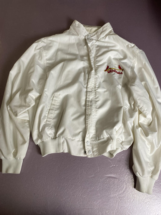 Vintage St. Louis Cardinals Jacket Mens XL White MLB Baseball Swingster USA 90s