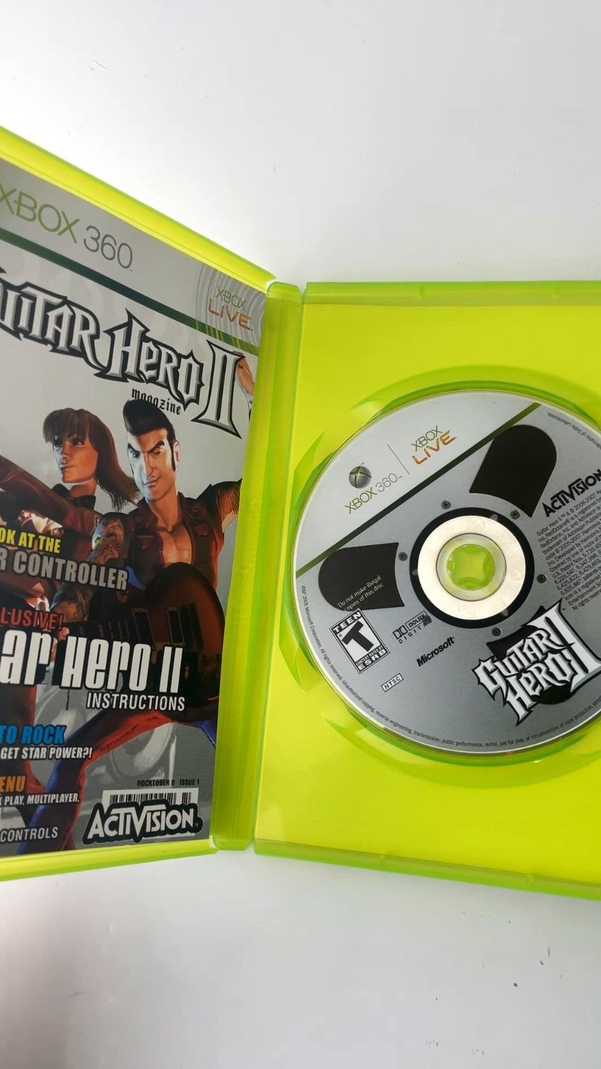 Guitar Hero II Xbox 360 Video Game Multiplayer Downloadable Content