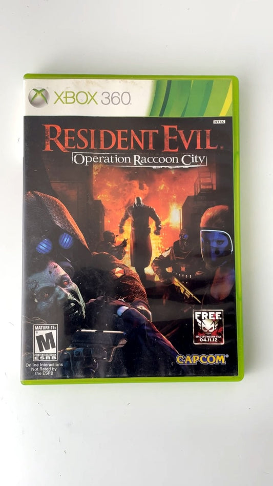 Resident Evil Operation Raccoon City Xbox 360 CIB HORROR ZOMBIE CIB TESTED