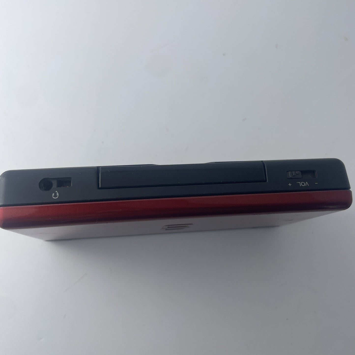 Nintendo DS Lite Crimson Handheld Console Red/Black With Charger No Stylus