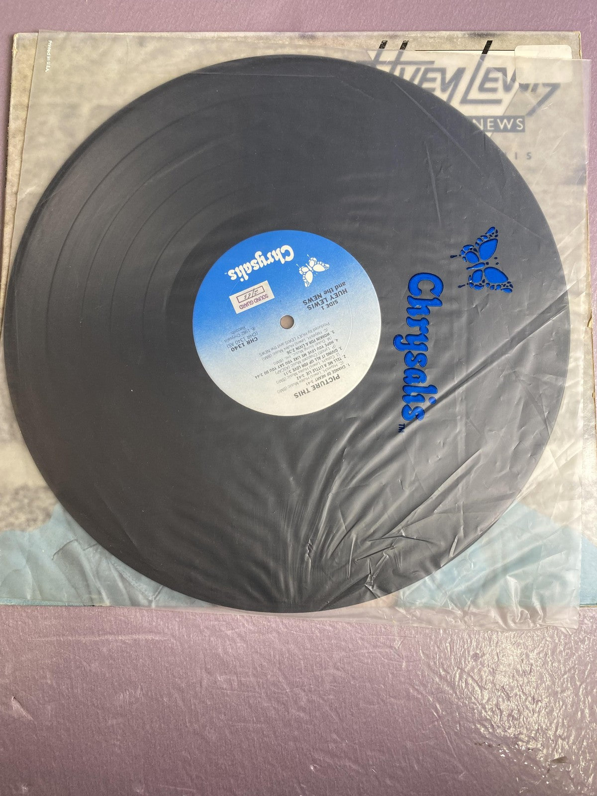 Vintage Huey Lewis & The News Picture This Vinyl LP 1982 Chrysalis Rock Pop