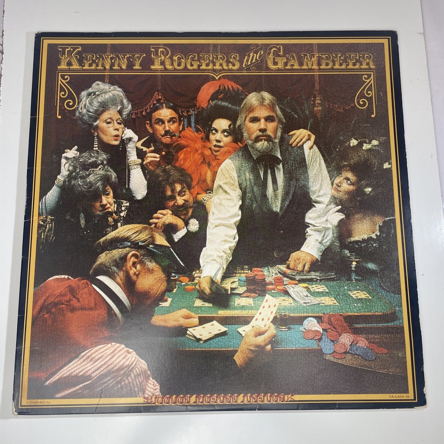 Kenny Rogers - The Gambler Vinyl Record 33RPM  With Poster