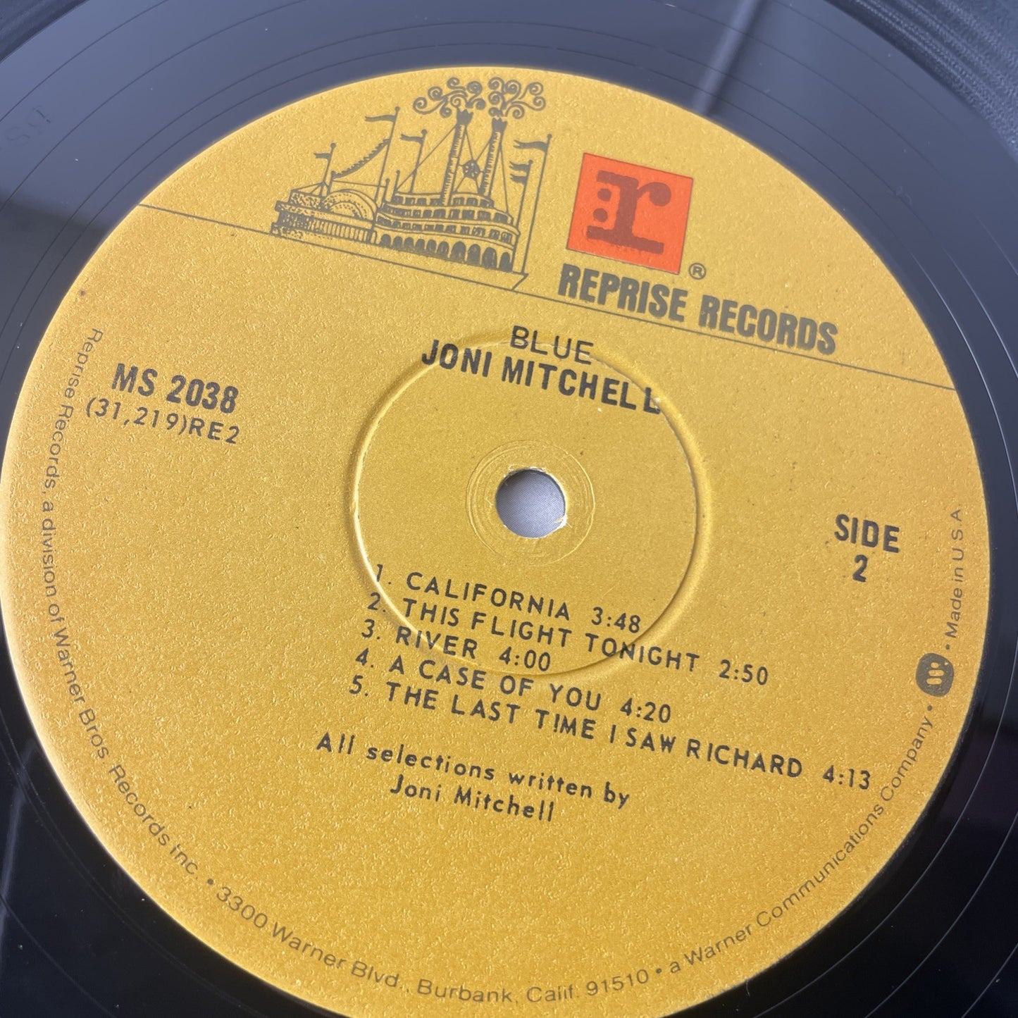 Joni Mitchell - Blue (1971) 70s Reissue Reprise MS 2038 VG