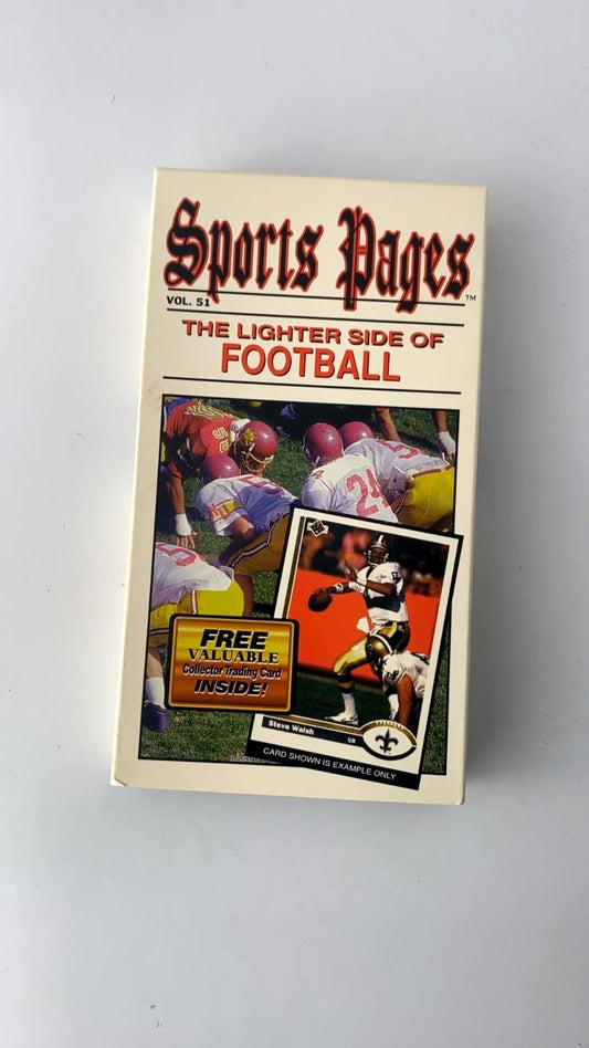 Sports Pages The Lighter Side of Football VHS 1994 Sports Comedy Simitar