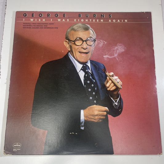 1980 George Burns I Wish I Was Eighteen Again LP Album Vinyl Record