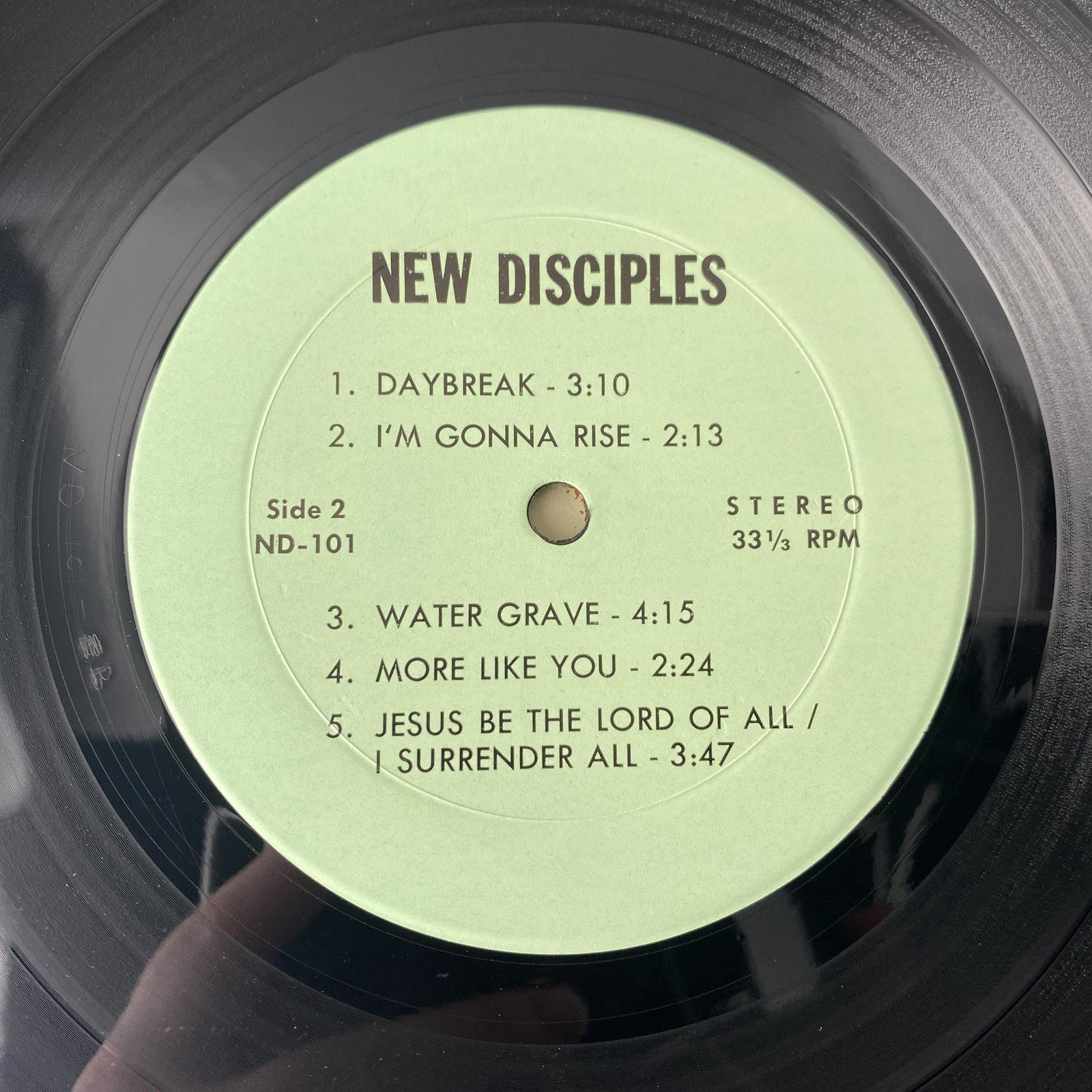 Vintage New Disciples Holding On 12" Black Vinyl LP Sound Christian Gospel