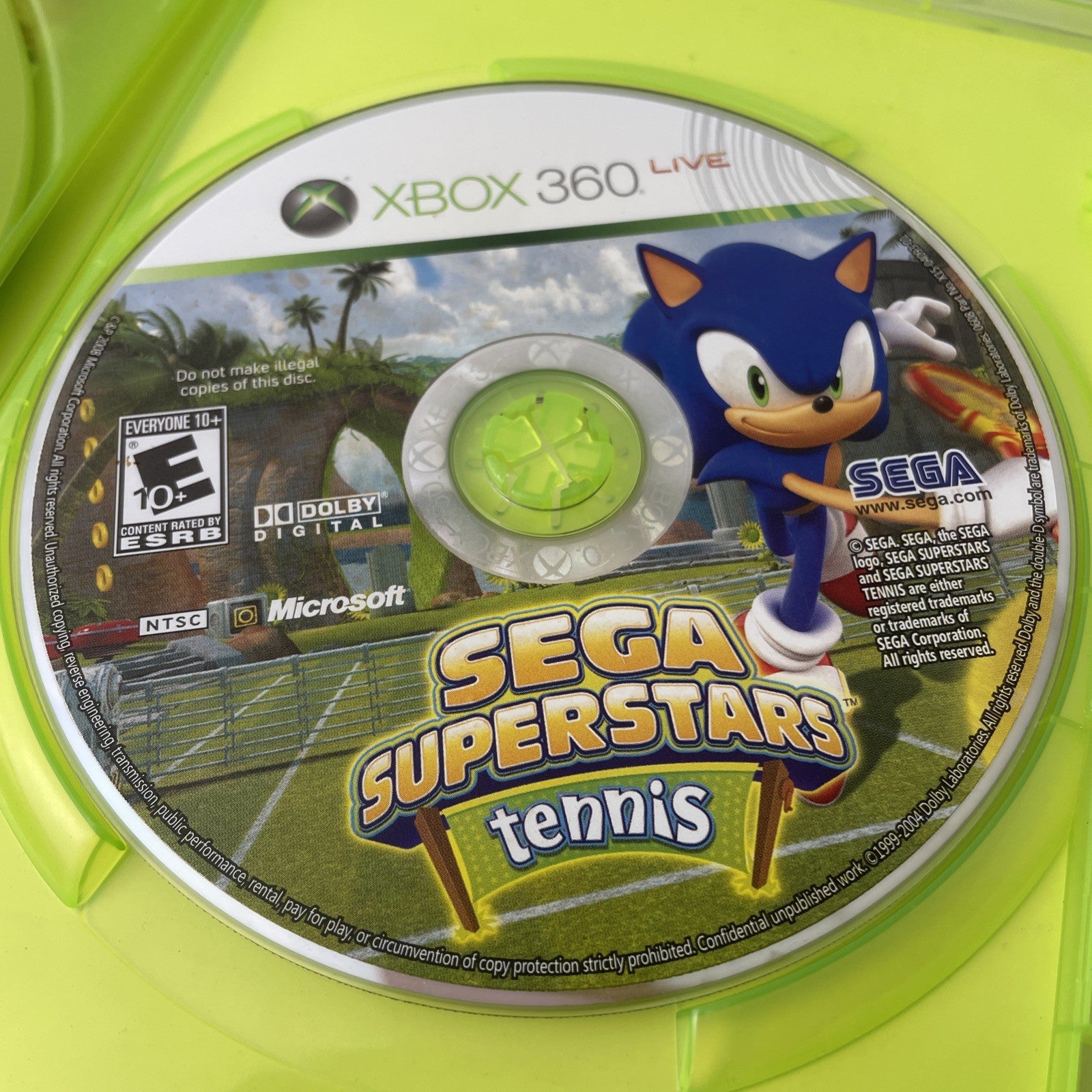 Sega Superstars Tennis (Xbox 360) CIB Complete W/ Manual Tested