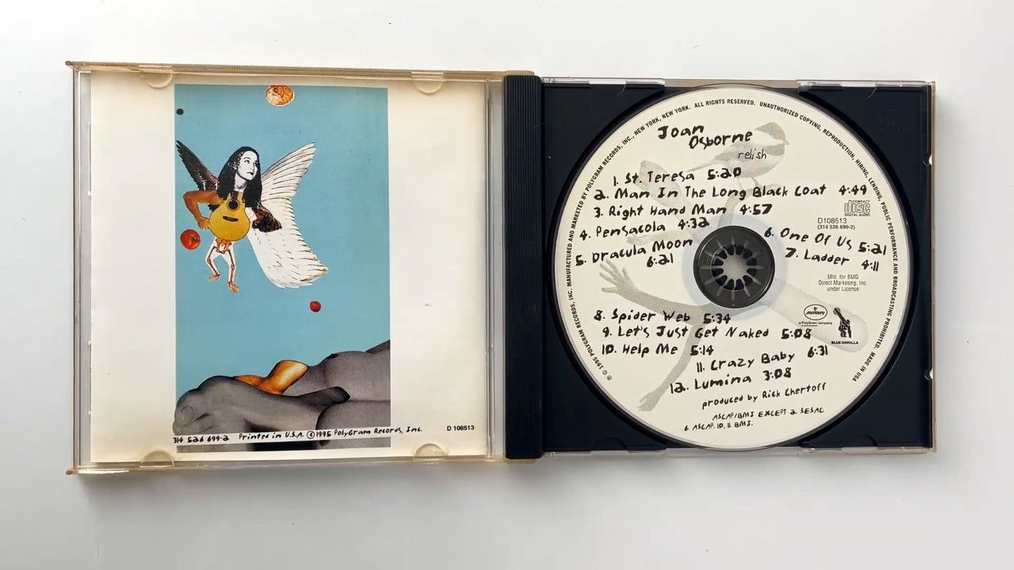 Joan Osborne - Relish CD 1995 Blue Gorilla Mercury Rock Pop