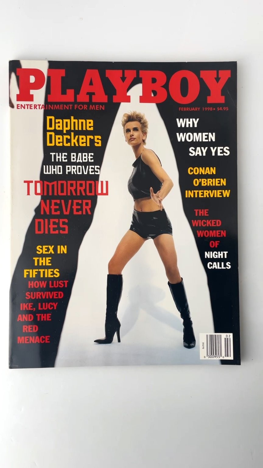 Playboy February 1998 Daphne Deckers Conan O'Brien Interview Illustrated