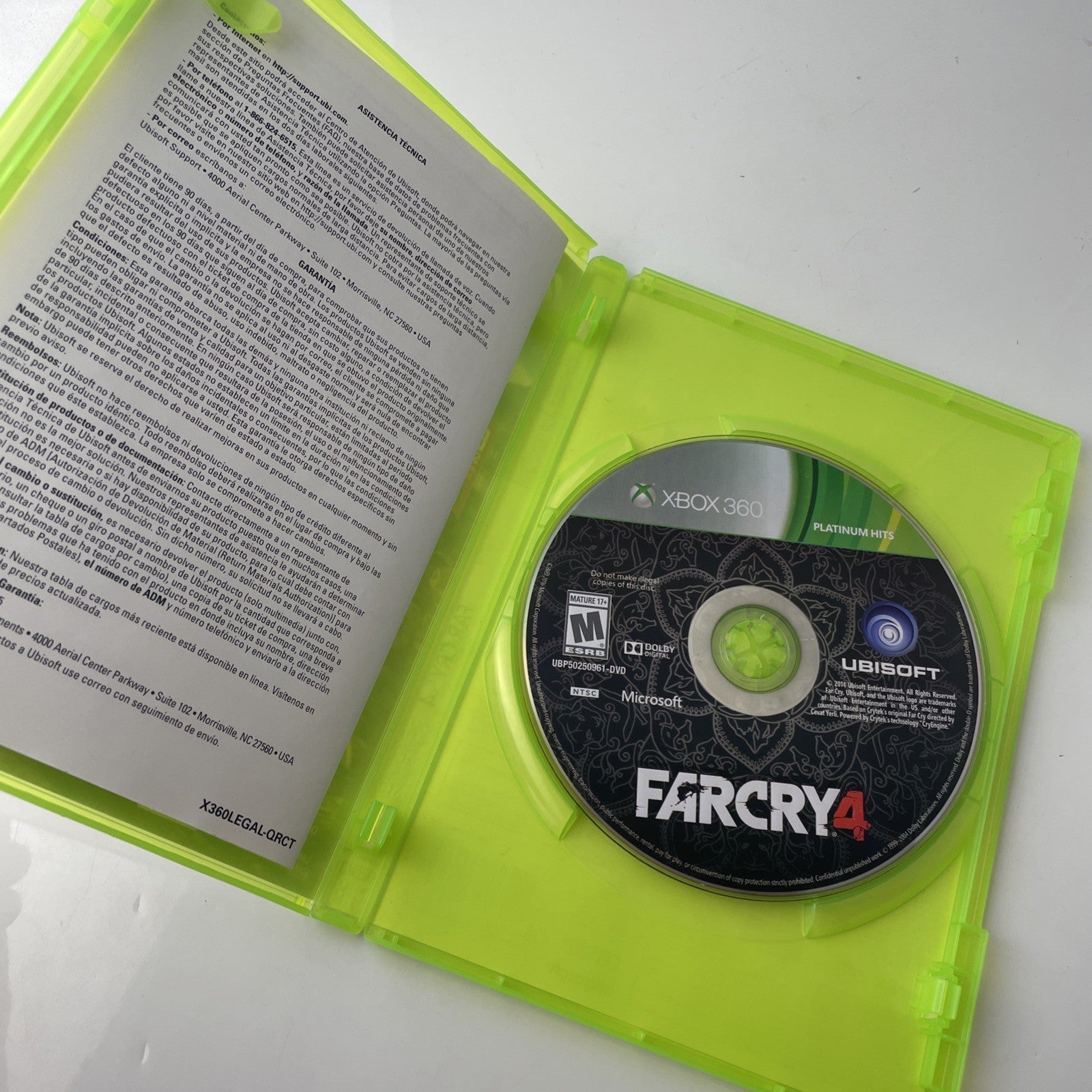 Far Cry 4 (Microsoft Xbox 360, 2014) Platinum Hits