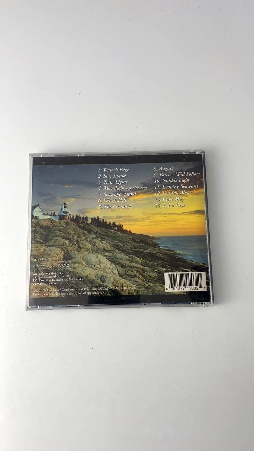 Tim Janis - Water's Edge CD 2000 New Age Instrumental Timjanis Ensemble