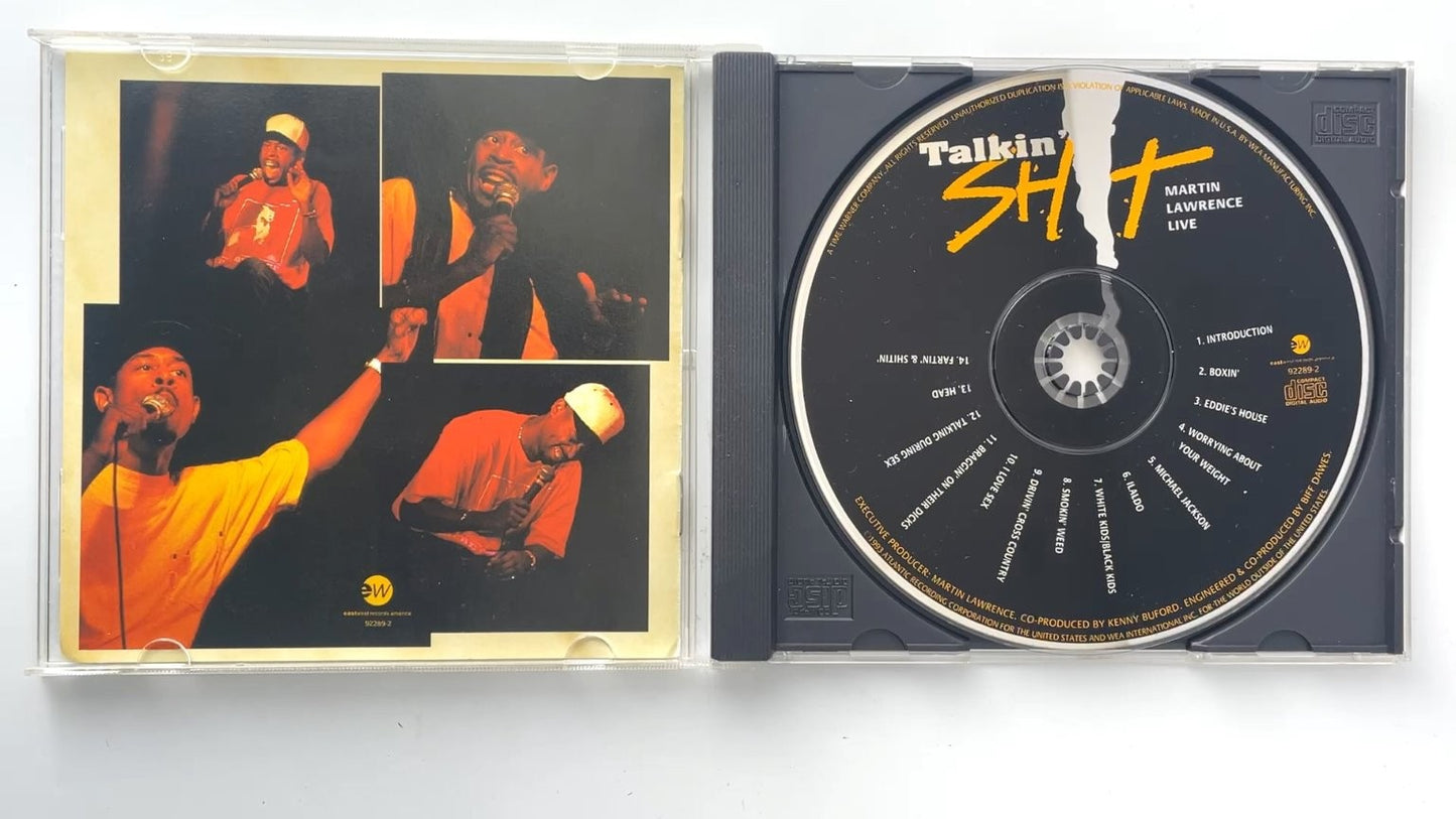 Martin Lawrence Live - Talkin' Sh!t CD 1993 Comedy EastWest Records
