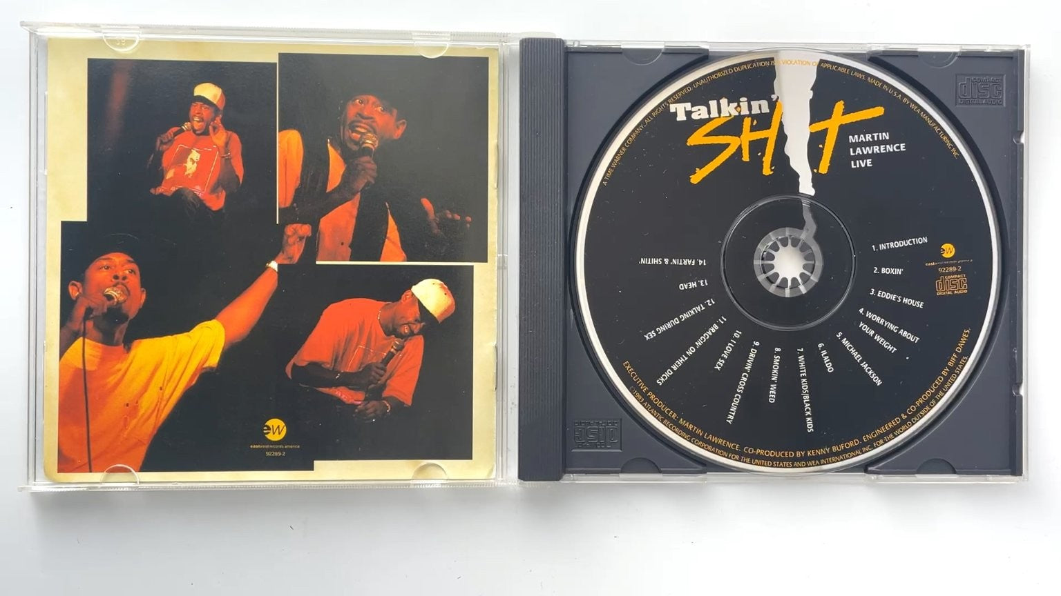 Martin Lawrence Live - Talkin' Sh!t CD 1993 Comedy EastWest Records