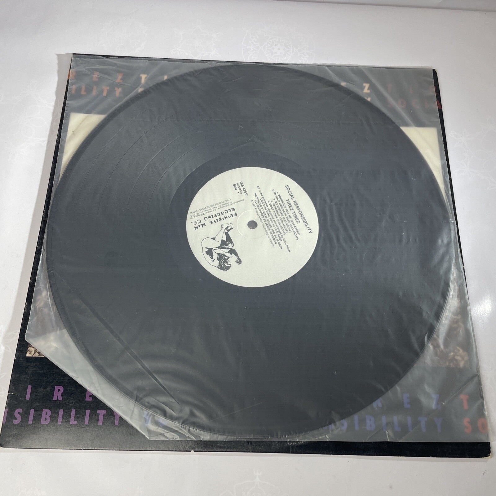 (Promo) Tirez Tirez – Social Responsibility LP 1987 Primitive Man – IRS 42016 VG