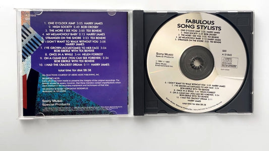 Fabulous Song Stylists CD 1991 Sony Music Jazz Vocal Compilation