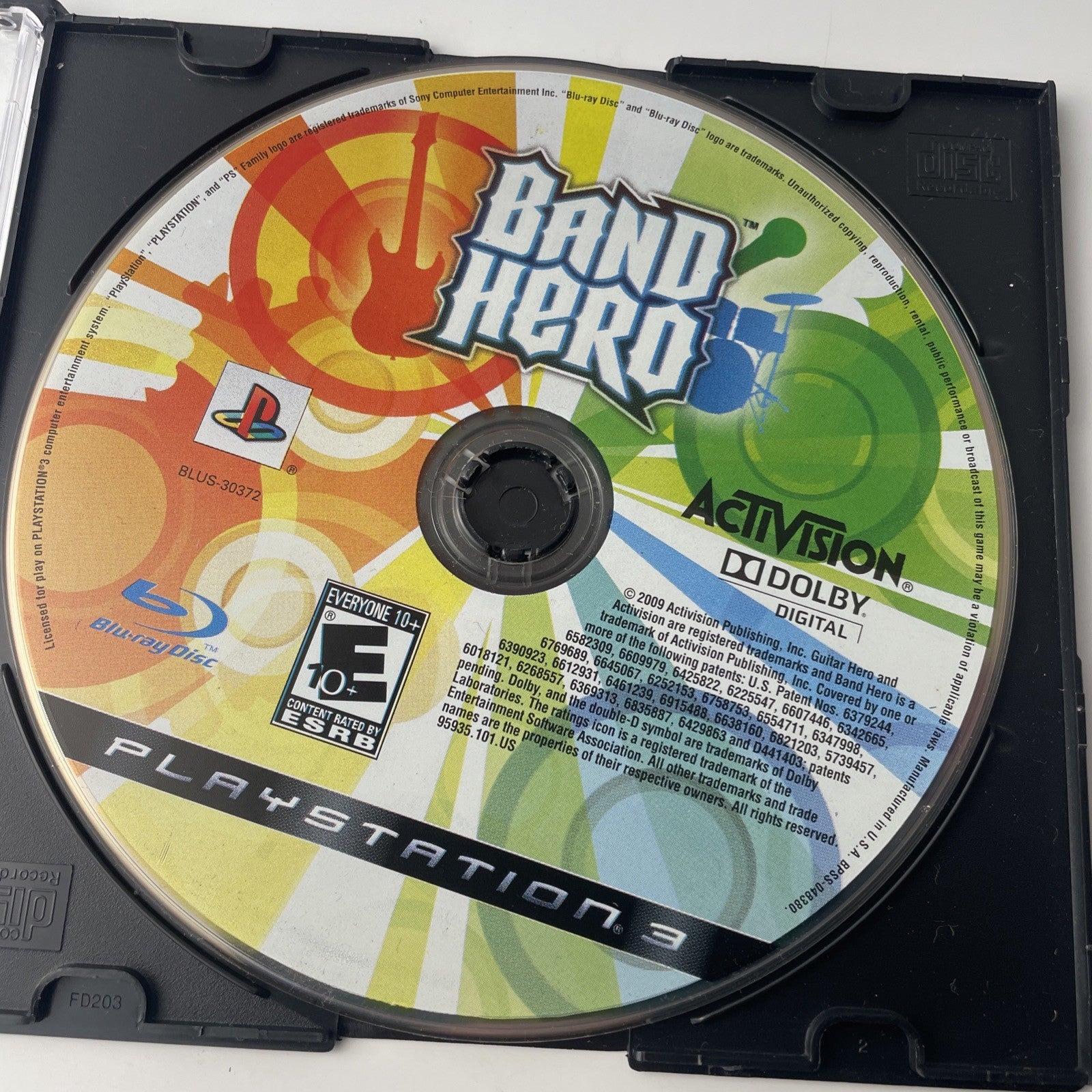 Band Hero Game (PlayStation 3 PS3, 2009) Disc Only In Slim cd Case Tested