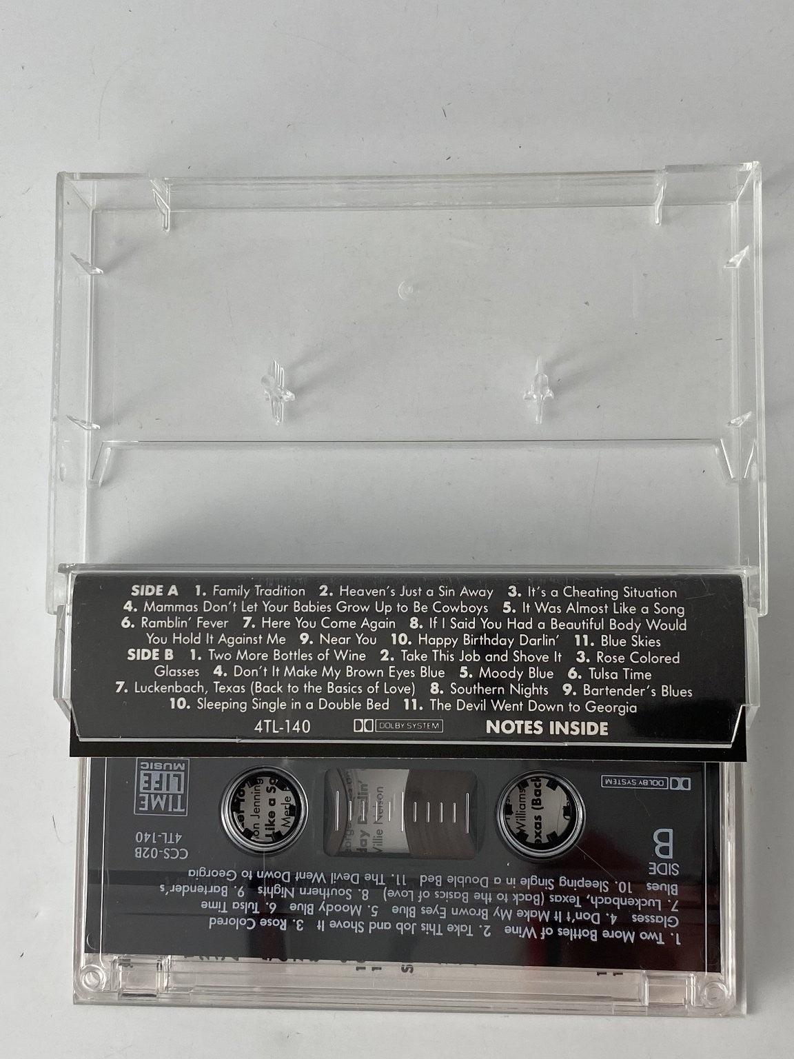 Willie Nelson Contemporary Country Cassette Time Life Music Compilation
