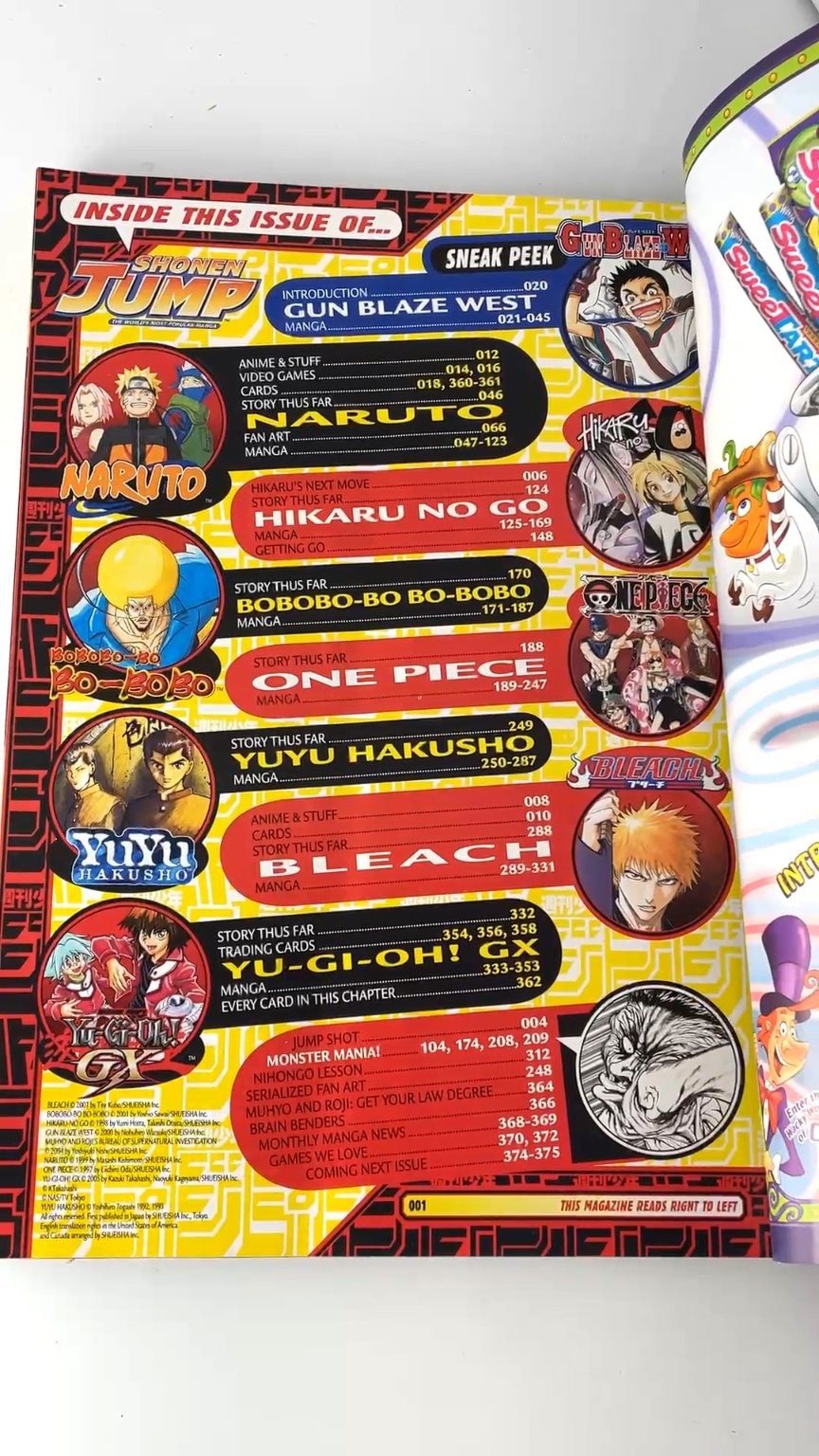 Shonen Jump Volume 6 Issue 4 Naruto Sasuke April 2008 Manga WITH CARD