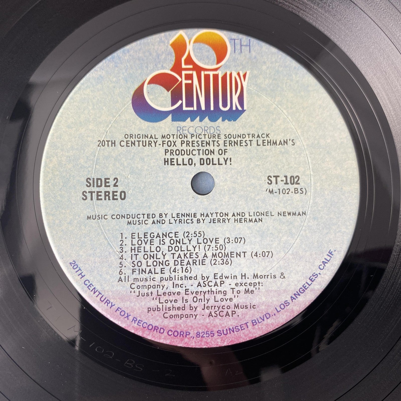 Vintage Hello Dolly 12" Black Vinyl LP 1969 20th Century Musical Soundtrack