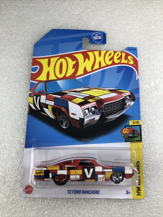 2023 HOT WHEELS #142/250 - ‘72 Ford Ranchero HW Art Cars #9/10 🆕