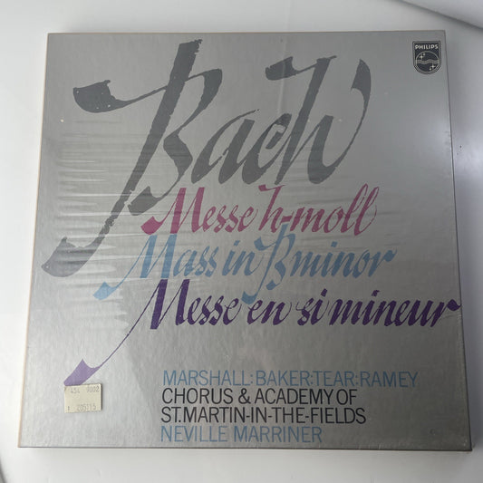 BACH, Mass In B Minor Marriner ASMF [Philips] Holland NEW SEALED 3LP box set